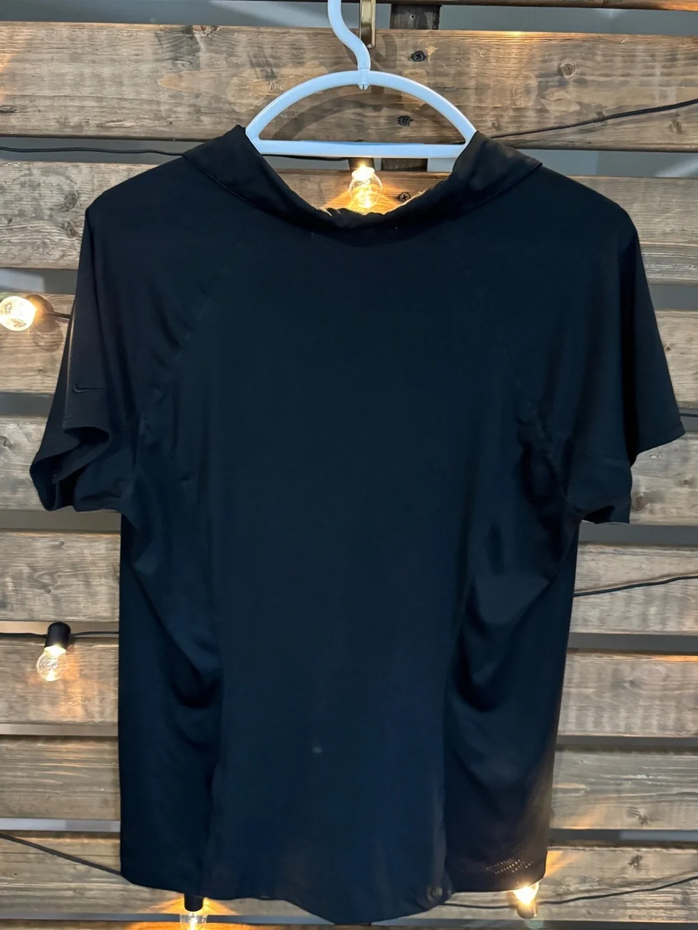 Nike Golf Dri-FIT Black Short Sleeve Polo Shirt Women's XL Performance Top
